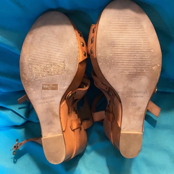 Sixty Seven leather wedge sandals - Picture 4 of 4